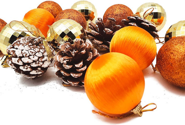 Набор елочных игрушек MONAMI Новогодний Микс / GOLD23-6104