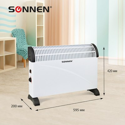 Конвектор Sonnen Y-01S / 455309 (белый/черный)
