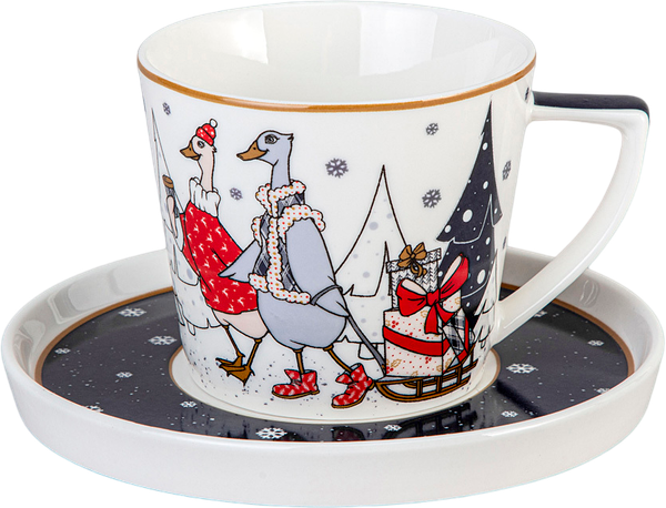 Чашка с блюдцем Lefard Family Christmas 425-129 - фото