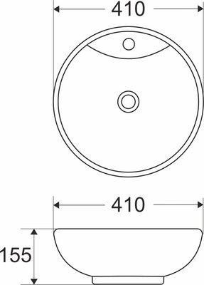 Умывальник Wave Koral 41x41 / 554714