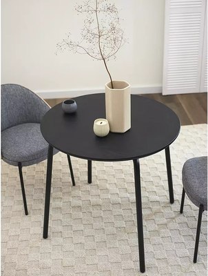 Обеденный стол Bergenson Bjorn Round / BB0000838 (черный)