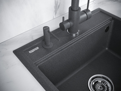 Дозатор встраиваемый в мойку Paulmark Decus D004-DG