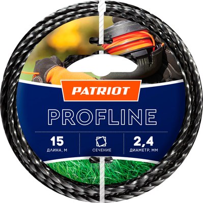 Леска для триммера PATRIOT Profline 2.4мм 15м - фото