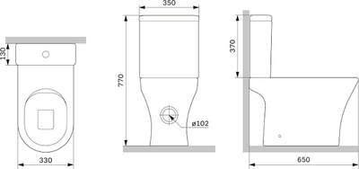 Унитаз напольный Damixa C748600SC
