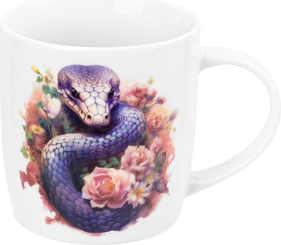 Кружка Elan Gallery Змея в цветах / 410117 - фото