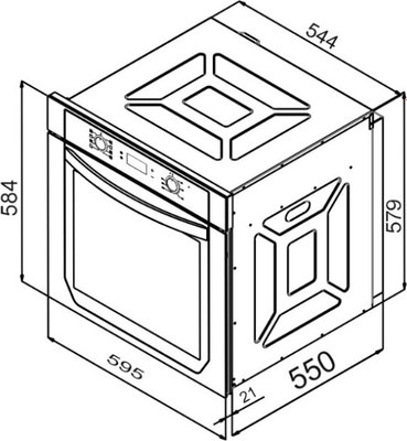 Электрический духовой шкаф Schtoff Decor 445