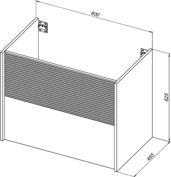 Тумба под умывальник Aquanet Вита 80 / 330475