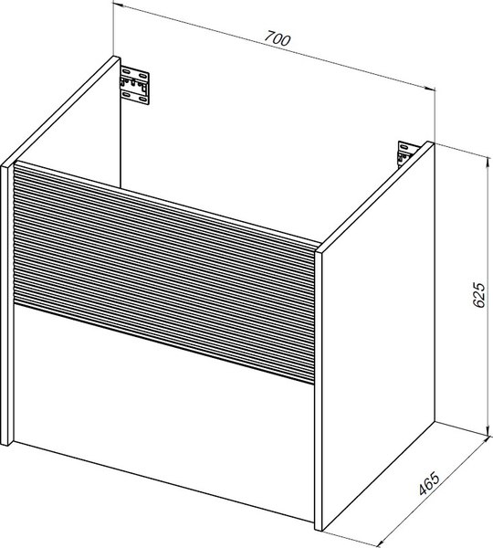 Тумба под умывальник Aquanet Вита 70 / 330476