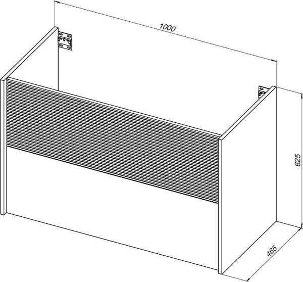 Тумба под умывальник Aquanet Вита 100 / 330474