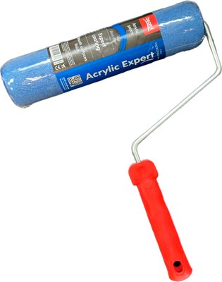 Валик малярный Beorol Эксперт Акрил 25cм d8мм с рукояткой / 4815930000985 - фото