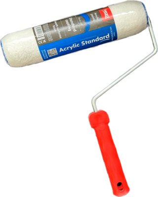 Валик малярный Beorol Эксперт Полиуретан 25cм d8мм с рукояткой / 4815930001036 - фото