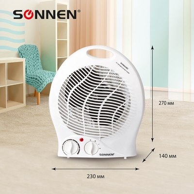 Тепловентилятор Sonnen F-200 / 453493 (белый)
