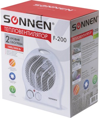 Тепловентилятор Sonnen F-200 / 453493 (белый)