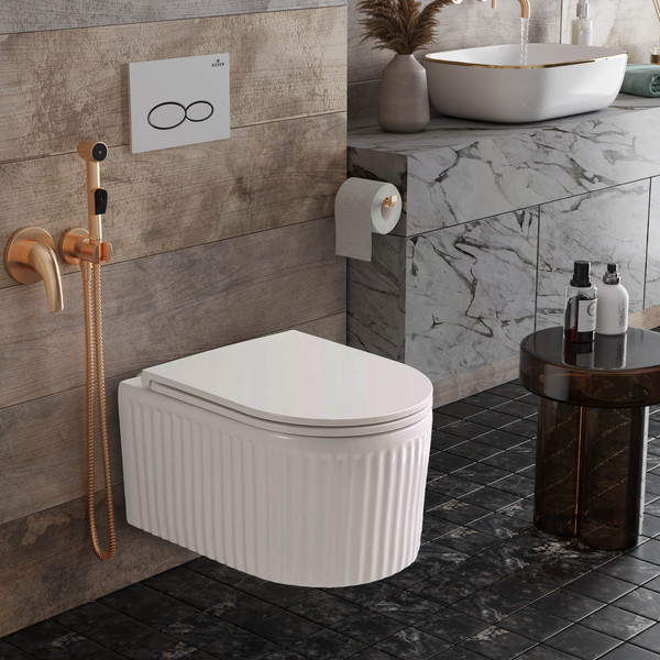 Унитаз подвесной с инсталляцией Roxen StounFix Dual Fresh 968213