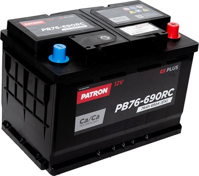 Автомобильный аккумулятор Patron Plus PB76-690RC - фото