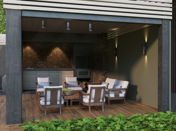 Светильник уличный IEK LT-UPU0-5222-GU10-1-K03