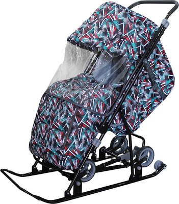 Санки-коляска GalaXy Снежинка Универсал 1 - фото