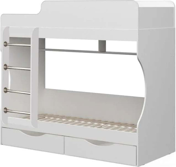 Двухъярусная кровать детская Капризун 15 с ящиками / Р455