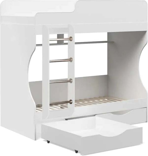 Двухъярусная кровать детская Капризун 15 с ящиками / Р455