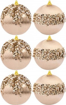 Набор шаров новогодних Elan Gallery Жемчужная россыпь / 970117 - фото