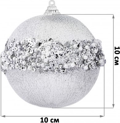 Набор шаров новогодних Elan Gallery Жемчужная россыпь / 970133