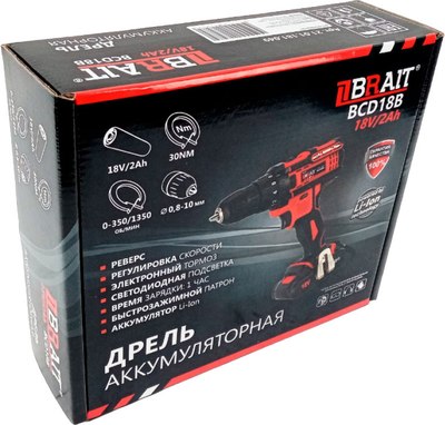 Аккумуляторная дрель-шуруповерт Brait BCD18B