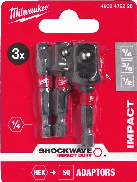 Набор адаптеров слесарных Milwaukee Shockwave 4932479228