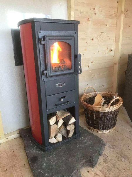 Печь-камин Blist Berna Lux (красный)