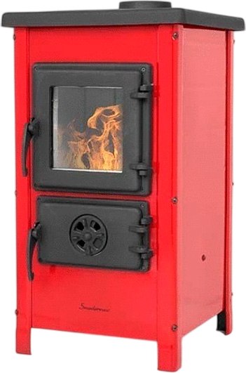 Печь-камин MBS Happy Eco (красный) - фото