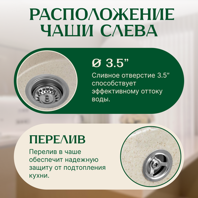 Мойка кухонная Saniteco Pura