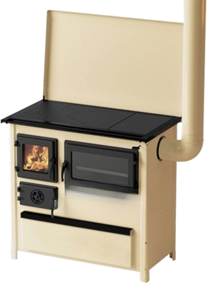 Печь отопительно-варочная MBS Trend D с плитой и крышкой R - фото