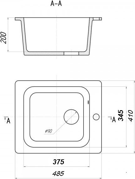 Мойка кухонная Saniteco Silva
