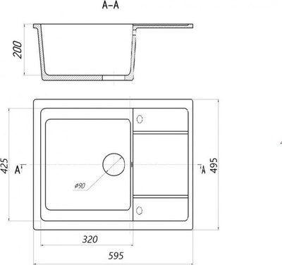 Мойка кухонная Saniteco Fortis