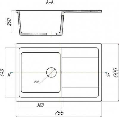 Мойка кухонная Saniteco Fama