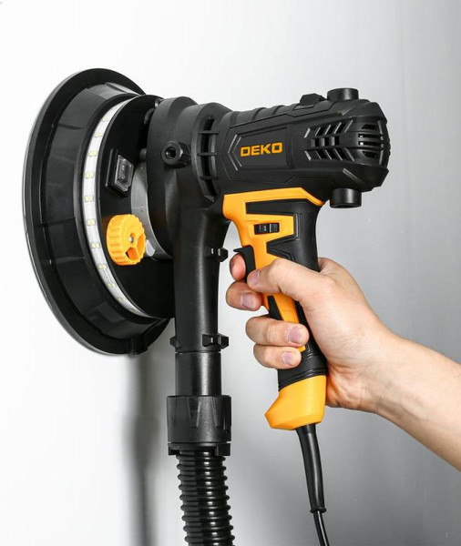 Шлифовальная машина для стен Deko DKWS1050 LED / 083-1036