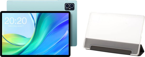 Планшет Teclast M50 LTE 6GB/128GB голубой + чехол Teclast серый - фото