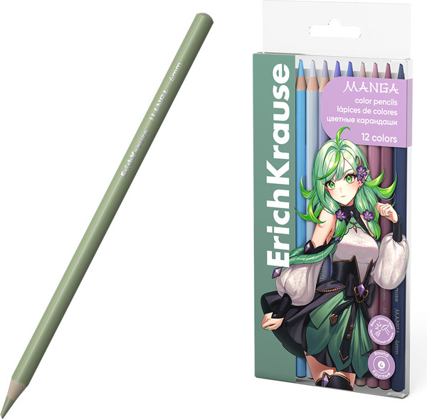 Набор цветных карандашей Erich Krause Manga / 61807