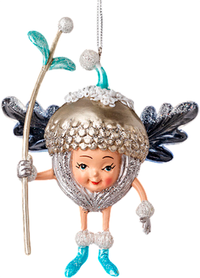 Елочная игрушка Erich Krause Decor. Желудь ледяного царства / 62283 - фото