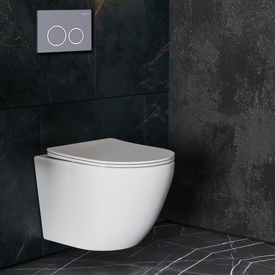 Унитаз подвесной с инсталляцией Roxen StounFix Dual Fresh 968349