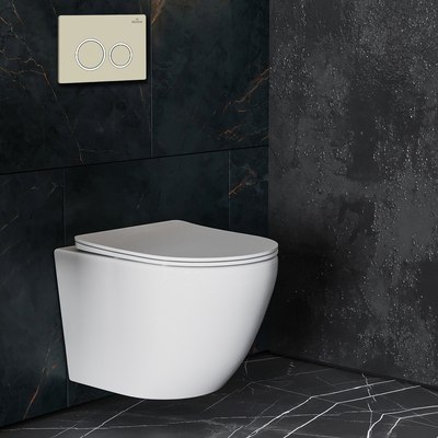 Унитаз подвесной с инсталляцией Roxen StounFix Dual Fresh 968346