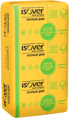 Плита теплоизоляционная Isover Теплый Дом 50x610x1170/Y - фото