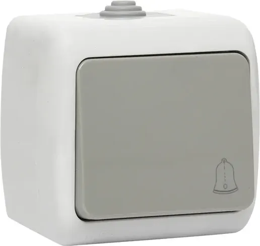 Кнопка звонка EKF Мурманск 1кл 10А IP54 / EFZ10-026-30-54