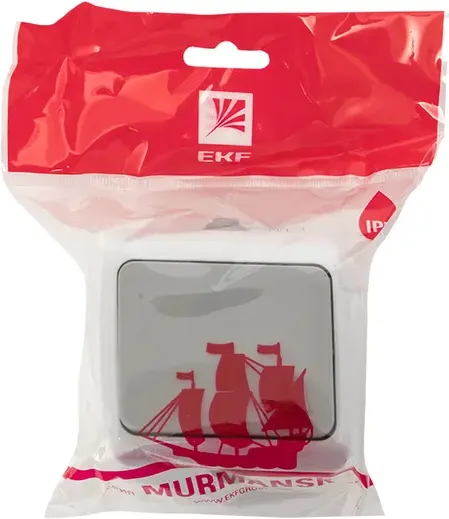 Кнопка звонка EKF Мурманск 1кл 10А IP54 / EFZ10-026-30-54