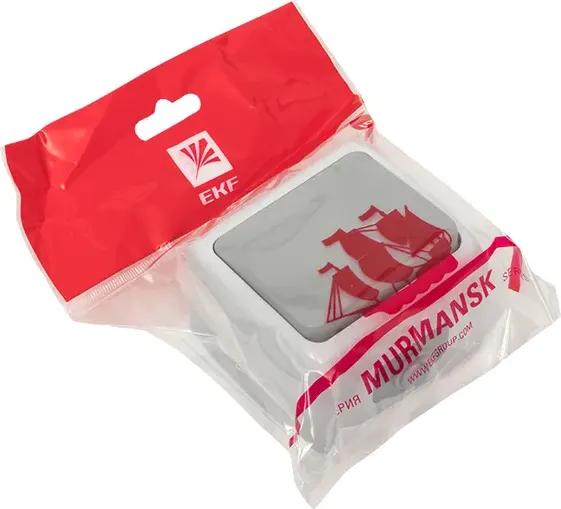 Кнопка звонка EKF Мурманск 1кл 10А IP54 / EFZ10-026-30-54