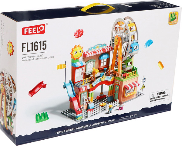 Конструктор Feelo Город. Парк аттракционов FL1115 / 9893168 - фото