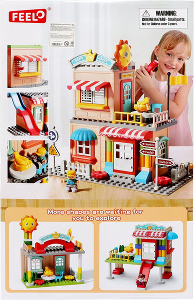 Конструктор Feelo Город. Парк аттракционов FL1115 / 9893168