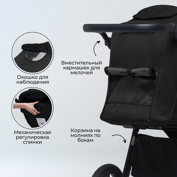 Детская прогулочная коляска Bubago Model Bass / BG 132-AL-4