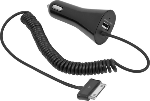 Адаптер питания автомобильный Defender SAM-01 5V/1А USB+Samsung - фото