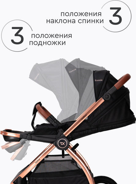 Детская прогулочная коляска Tomix Walker Lux Single / BD101SINGLLUX