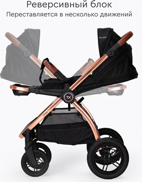 Детская прогулочная коляска Tomix Walker Lux Single / BD101SINGLLUX